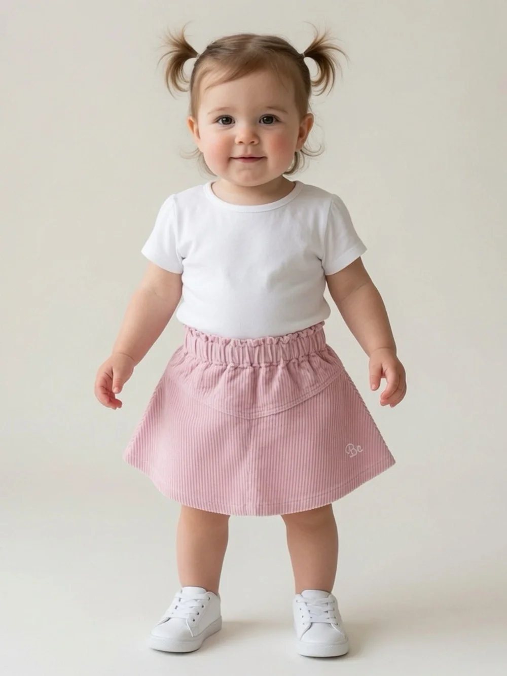 United Color of Benetton Toddler Pink Corduroy Skirt - Elastic Waist 18-24M NWT